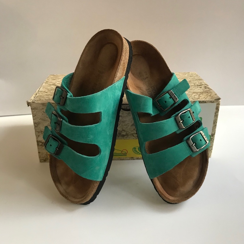 NAOT like Birkenstock Teal Leather EU 37 or 6.5